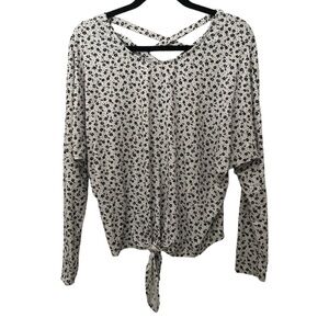 IZ Byer - Long Sleeve Tie‎ Top